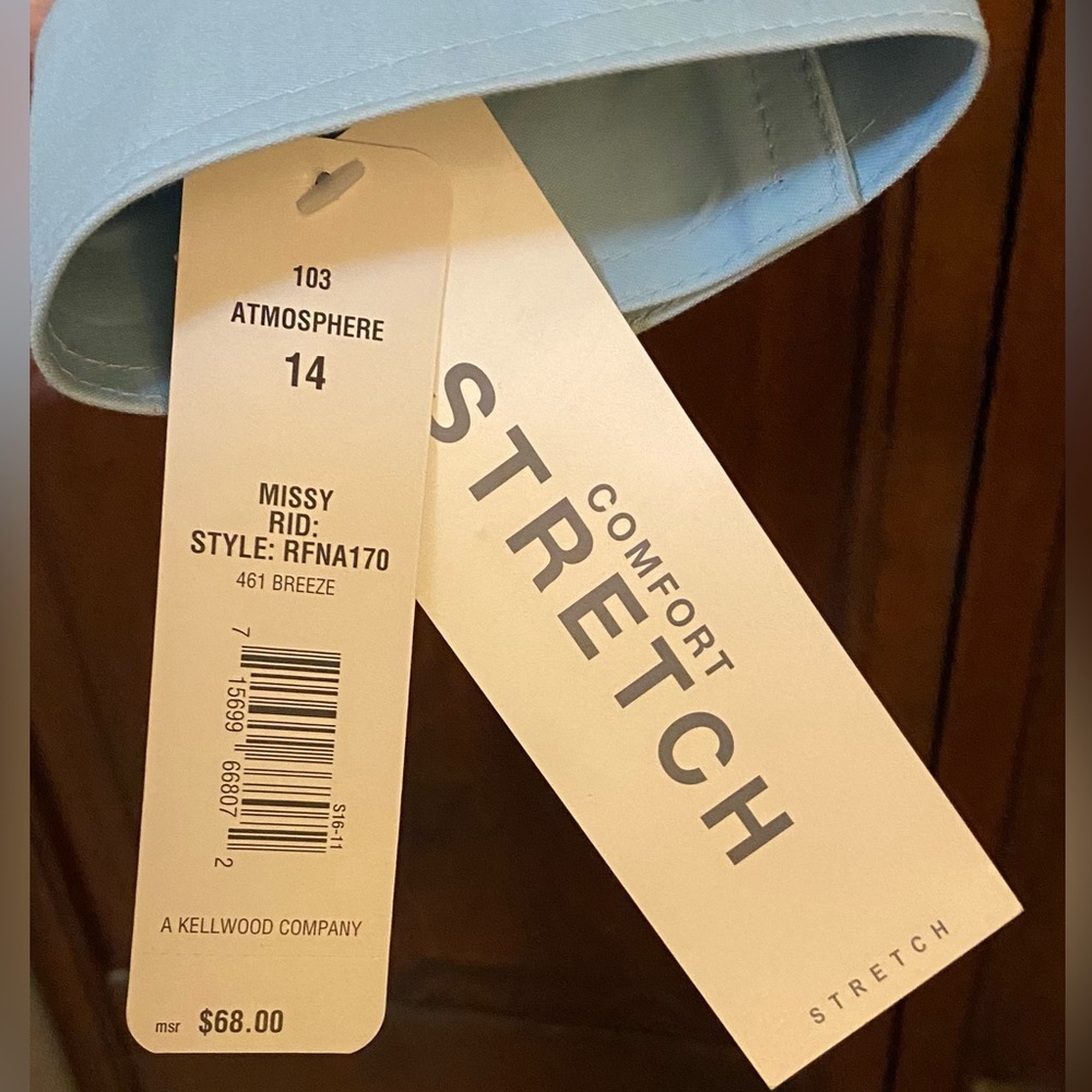 NWT Beliza, size 14, pale blue. See postings for matching top & skirt. - Picture 3 of 3